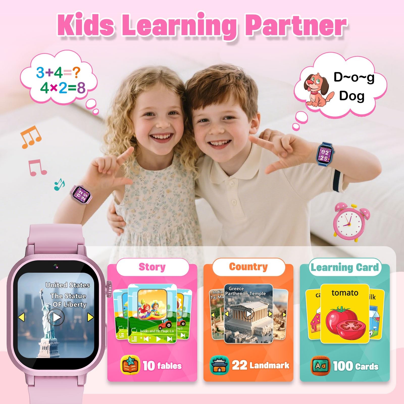 Waterproof Girls Gift Age 3-12 with 39 Game HD Touch Screen Music Player Vide…
