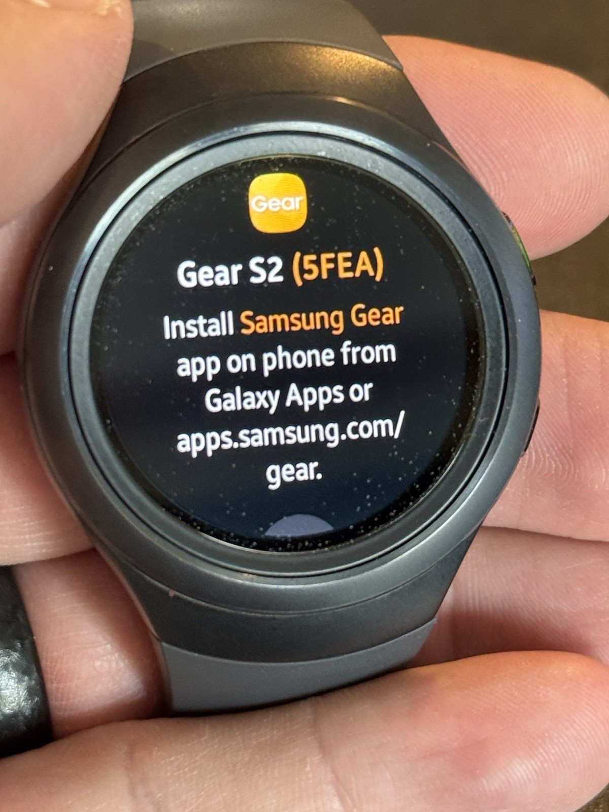 Samsung Gear S2 Sport SM-R720 Smartwatch Dark Gray Rotating Bezel AMOLED Tested