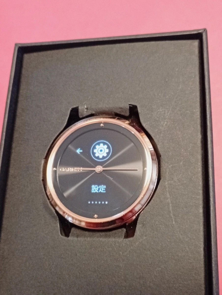 GARMIN vivomove Luxe 18K Rose Gold PVD Milanese – Hybrid Smartwatch (JP)