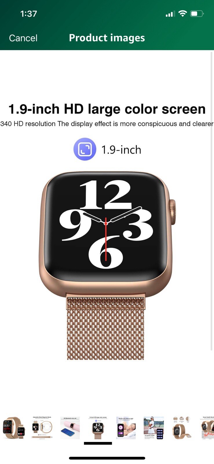 Earlysincere Smart Watch.