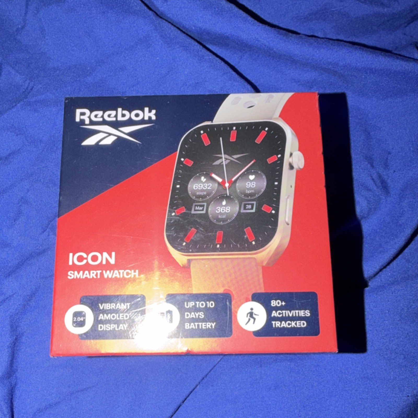 Reebok ICON Smart Watch Victory Gold RICS1-CH-US AMOLED GPS Heart Rate