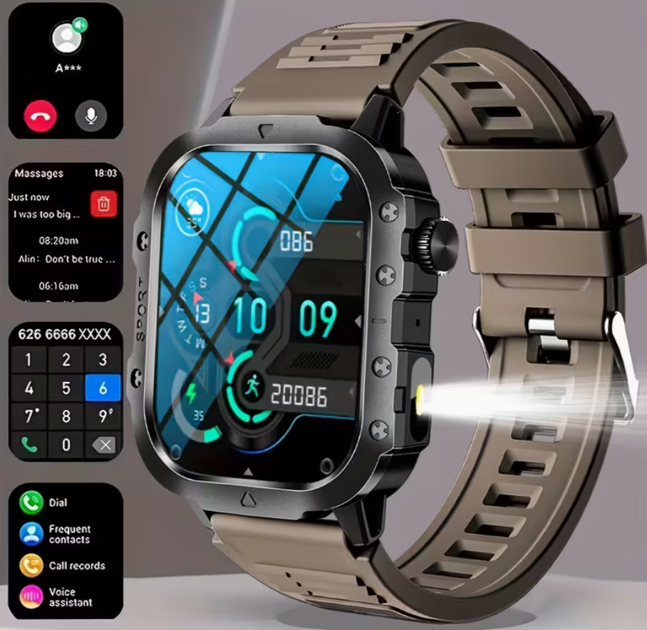 Smart Watch With 2.01 Inch Large Screen For Android and iPhone Step Counter