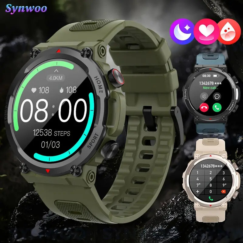 Military Smartwatch For Men And Women, Has Iphone and andrioid calls. NEW