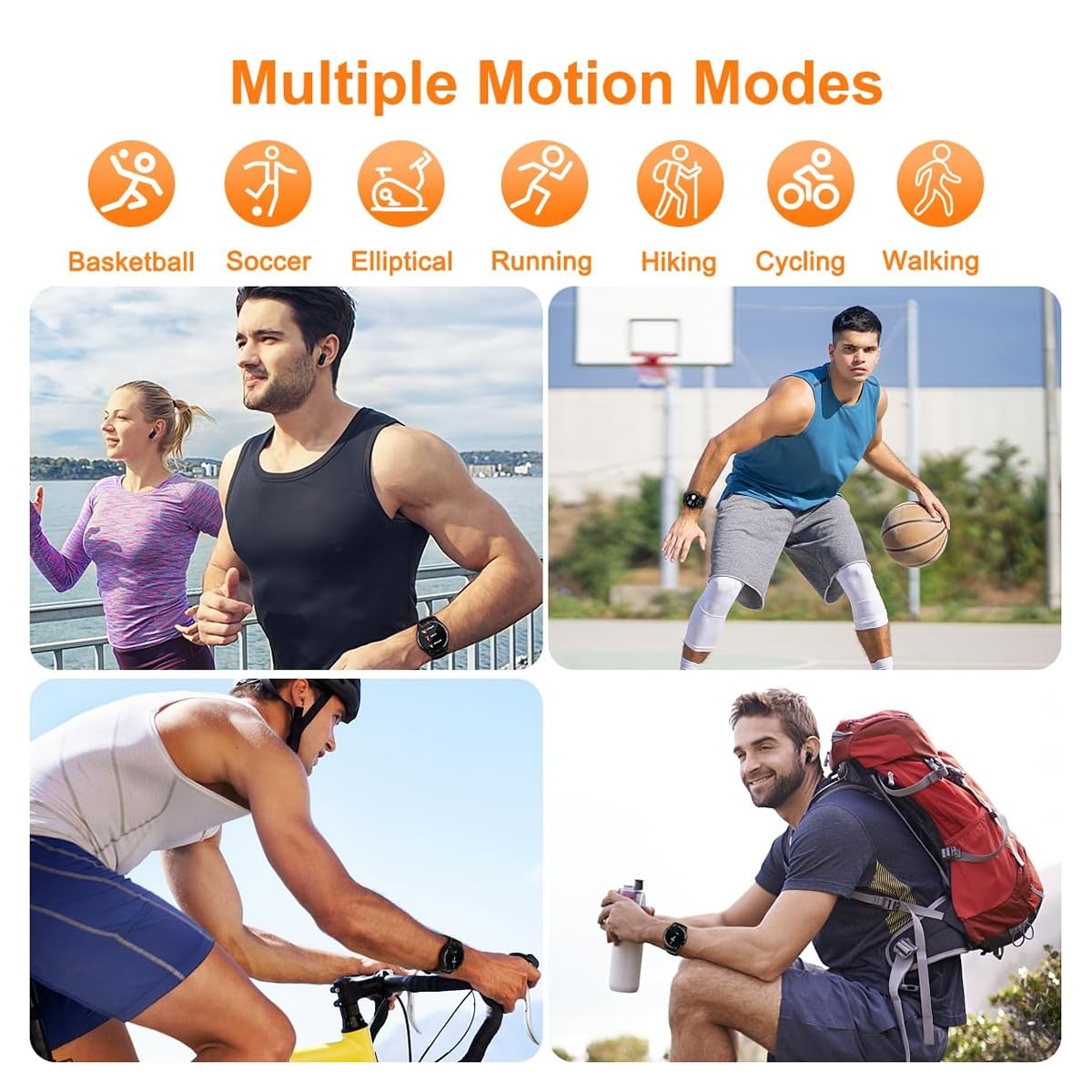 with Earbuds, 1.32 Inch Round Fitness Watch X10, 2 in 1 Bluetooth Watch with …