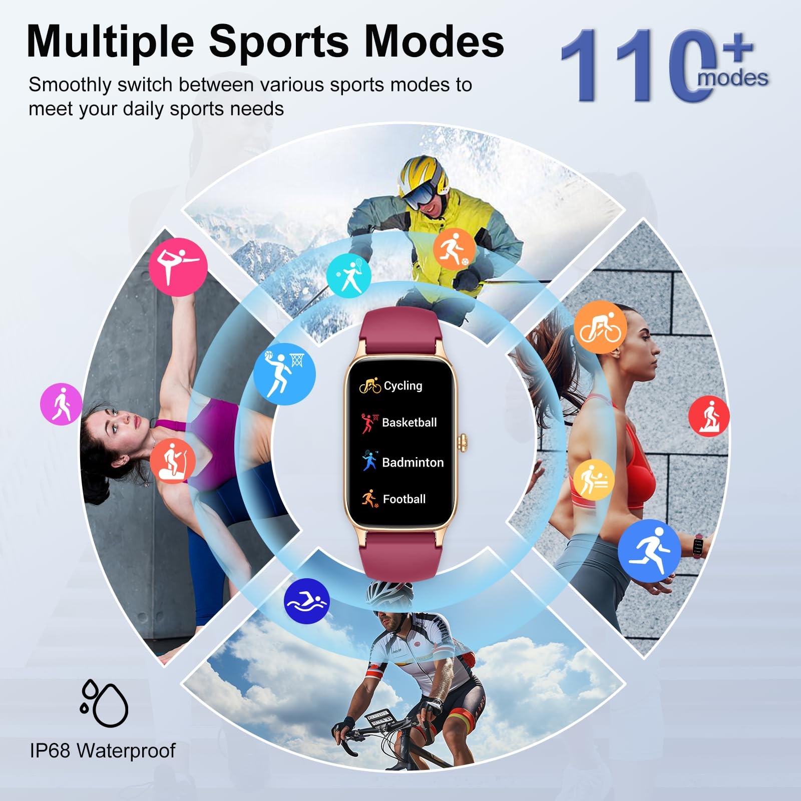 Smart Watch for Women Men, 1.57″ Smartwatch (Answer/Make Call), 2025 NEW Fitn…