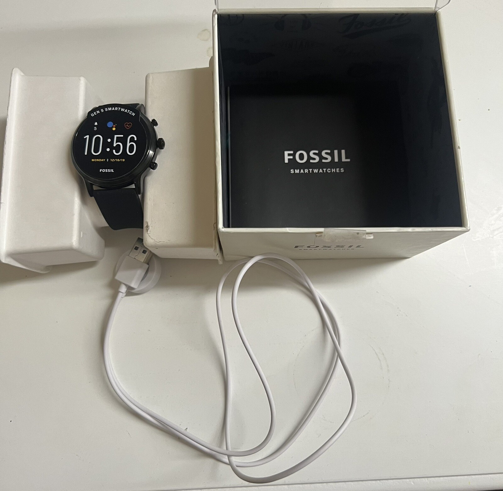 Fossil Wear OS by Google Smartwatch, Black, 44mm (FTW4025) Read/ E