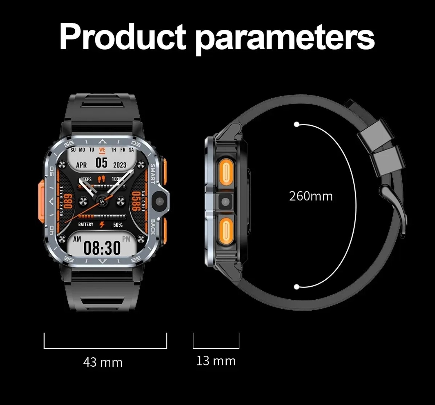 SALE PGD 5G Android Smart Watch 2.03″ AMOLED Screen GPS NFC Wifi SIM Dual Camera