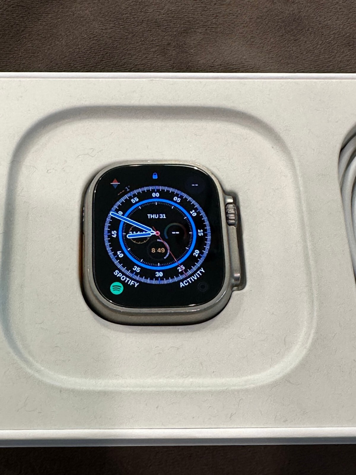 EXCELLENT – Apple Watch Ultra 49mm Green Alpine Loop – Original Box!