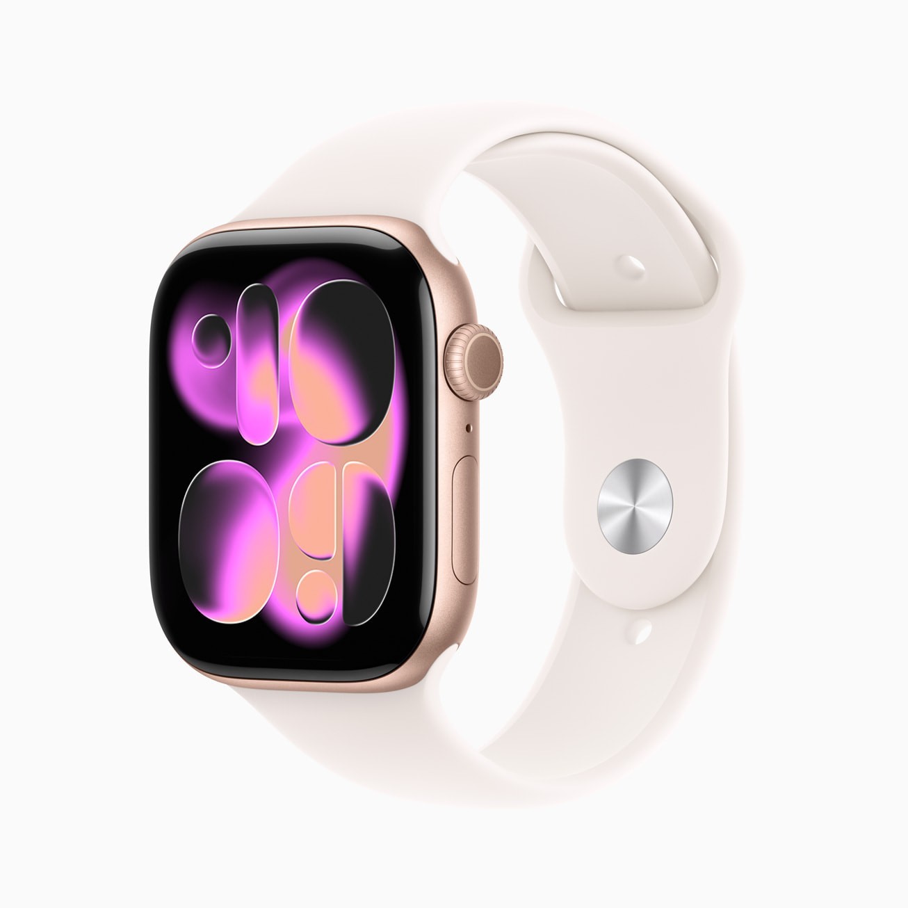 Apple Watch Series 11 42mm GPS Rose Gold Light Blush Sport S/M MEU04LW/A 2025
