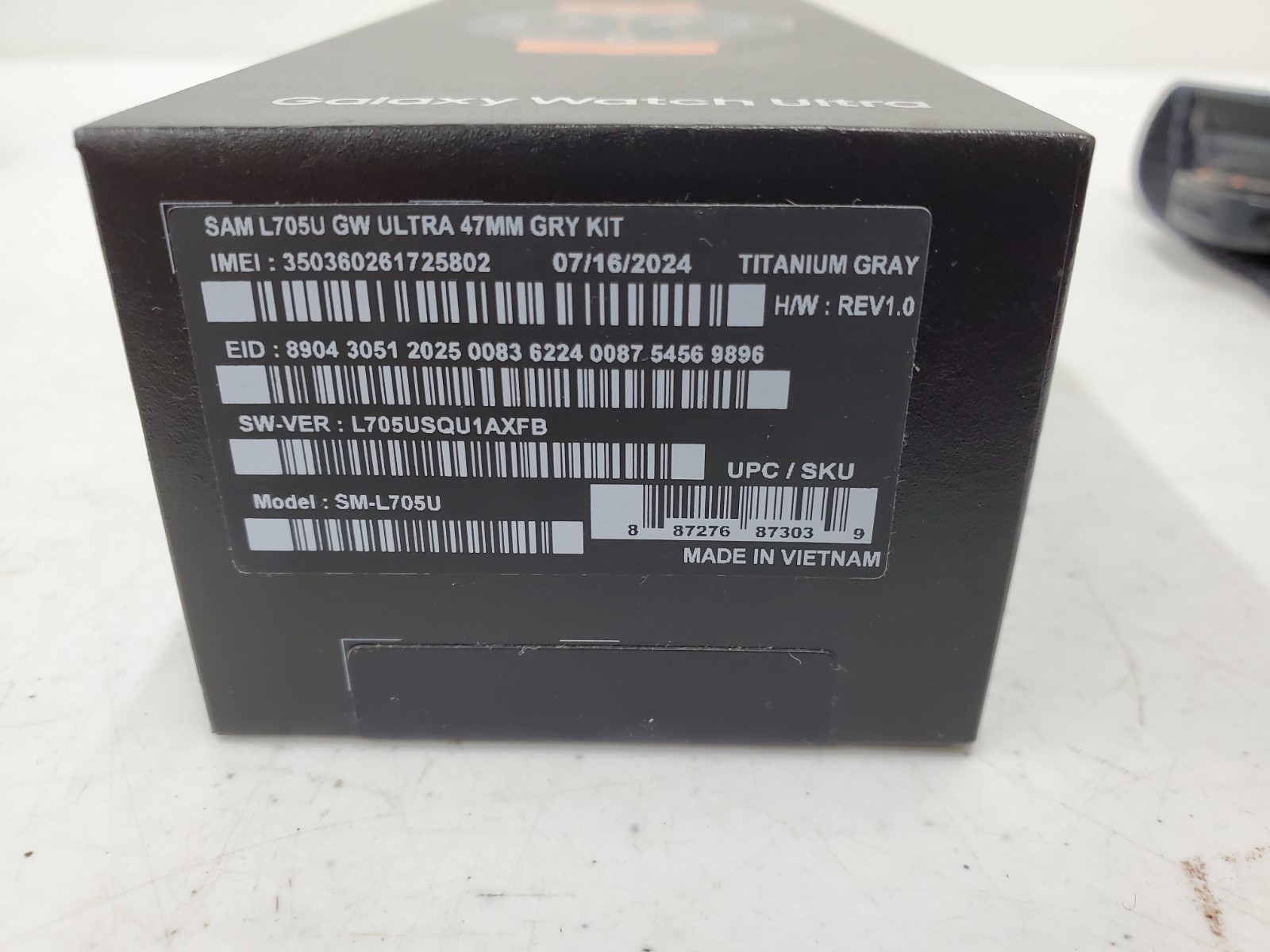 Samsung Galaxy Watch Ultra 47mm LTE Bluetooth SM-L705U Titanium Gray (JRO B12)