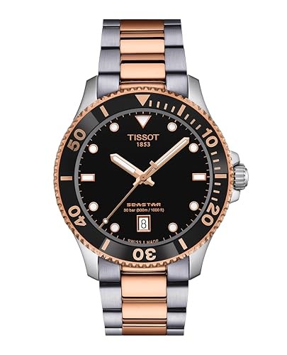 TISSOT Seastar 1000 Quartz 40mm Watch, T1204102205101, Black Dial NEW