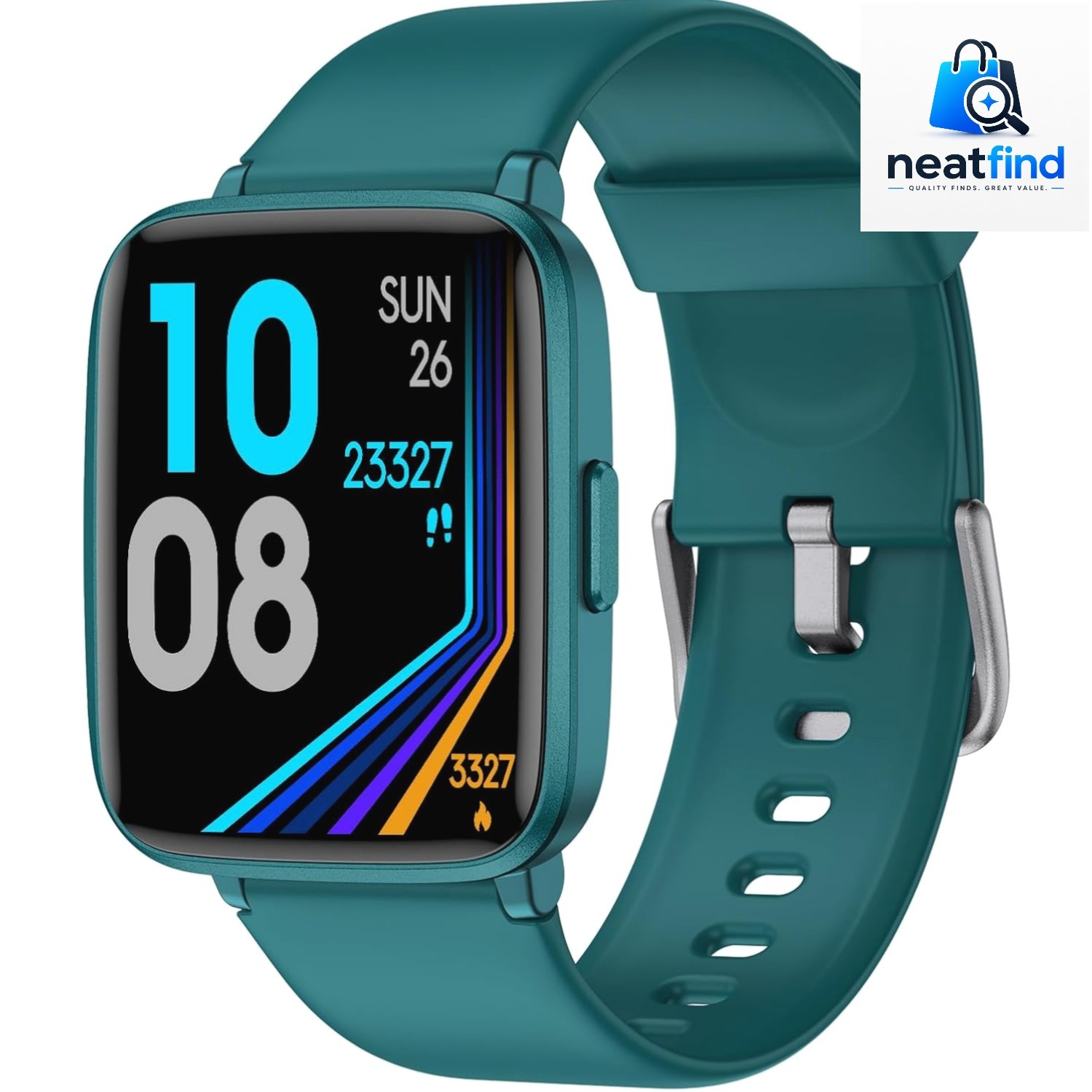 Stylish Fitness Tracker: All-Day Heart Rate Monitor, Activity & Sleep Tracking