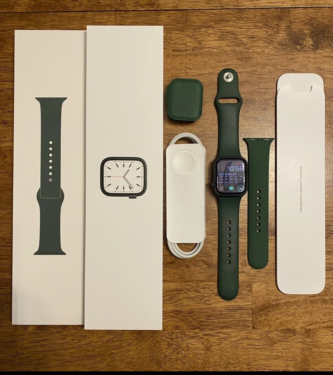 Apple Watch Series 7 41mm Cellular Unlocked Aluminum – Green With Original Box