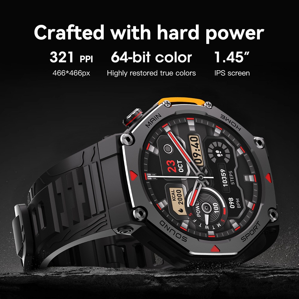 New Waterproof Sports Smartwatch 5ATM Fitness Tracker Bluetooth Call Smart Watch