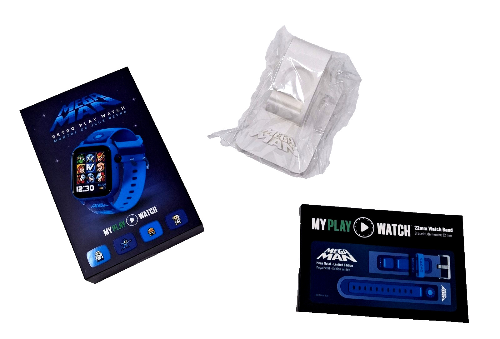 Mega Man My Play Watch with Pre-Order Bundle 3-piece Lot Set Brand New