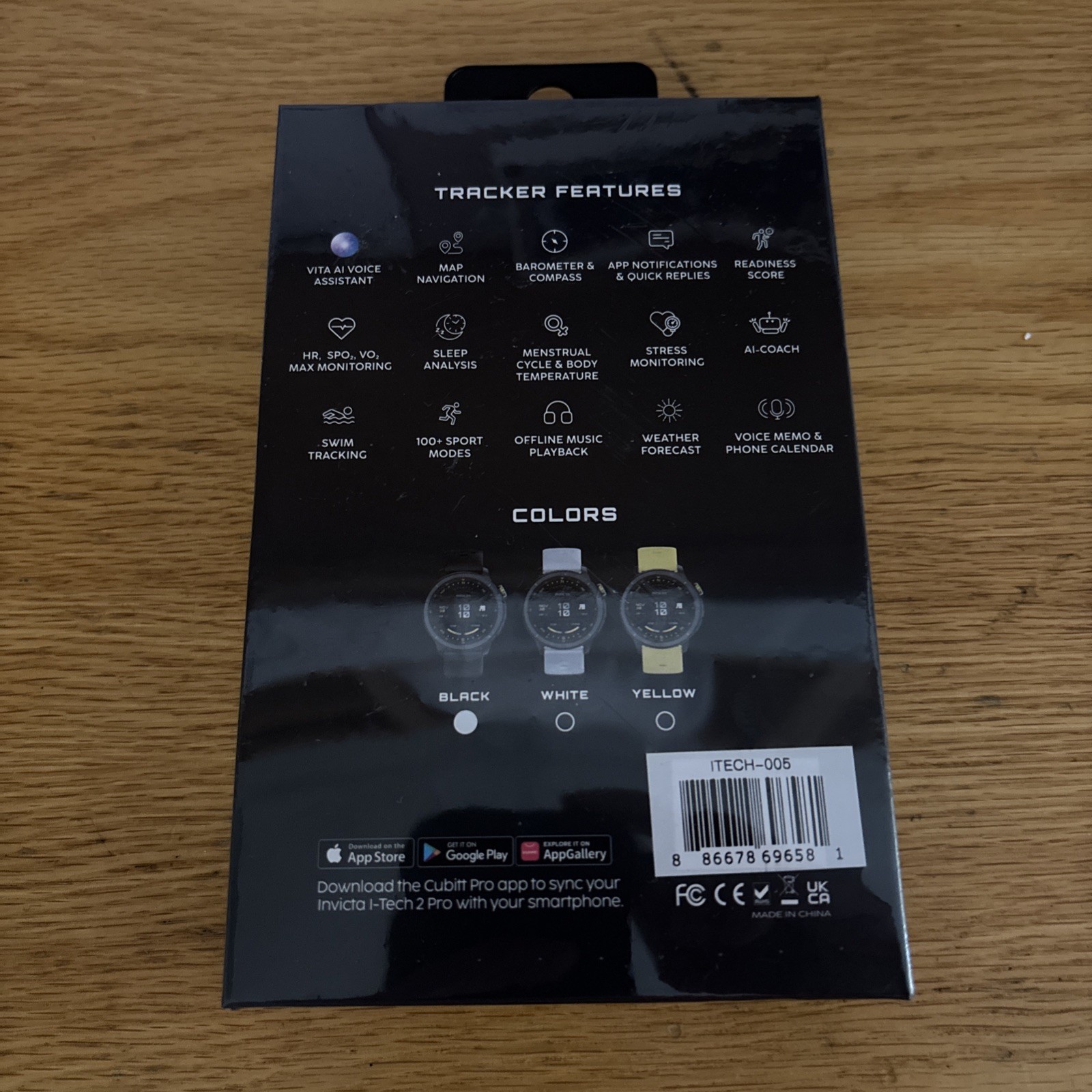 Invicta I-Tech 2 Pro ITECH-005 Unisex Black Band 46mm New IOS/Android
