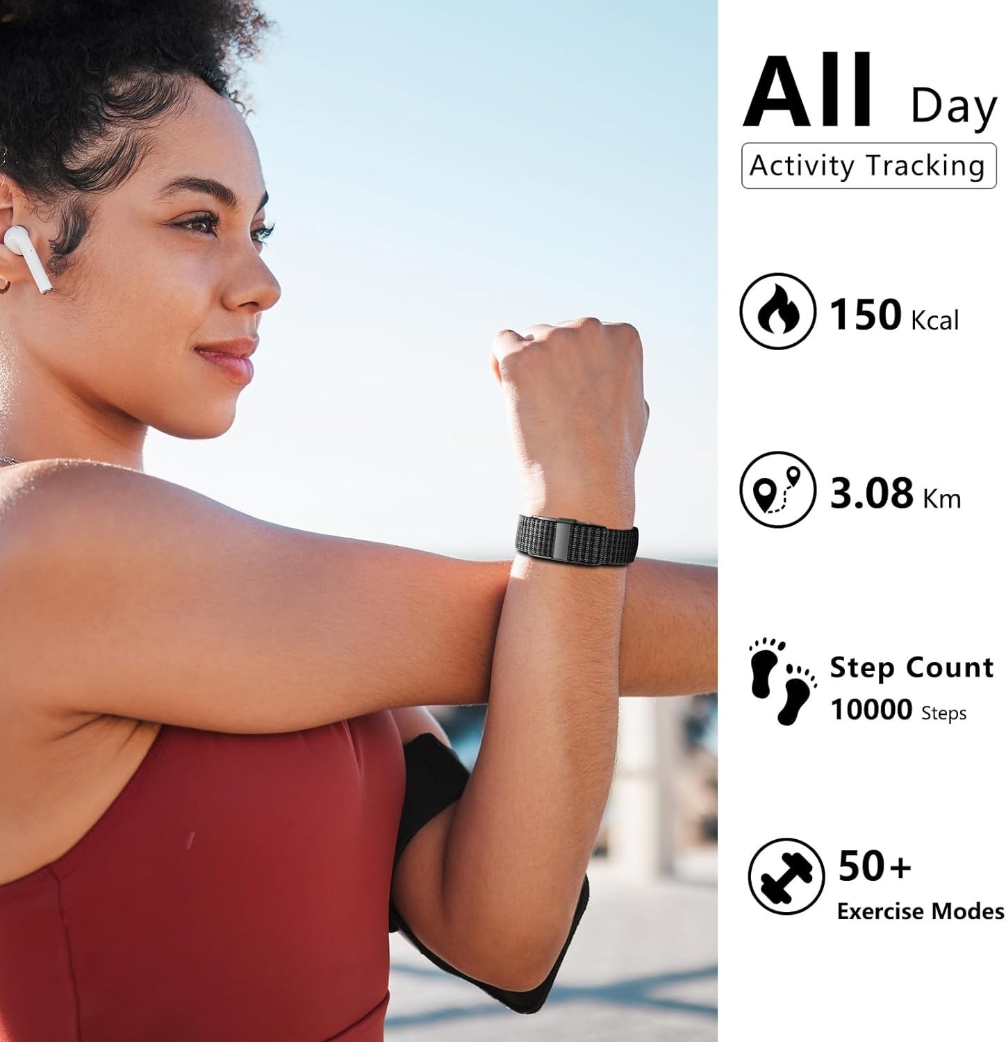 Smart Health Wristband, Wearable Activity & Fitness Tracker for Multi-Sport M…