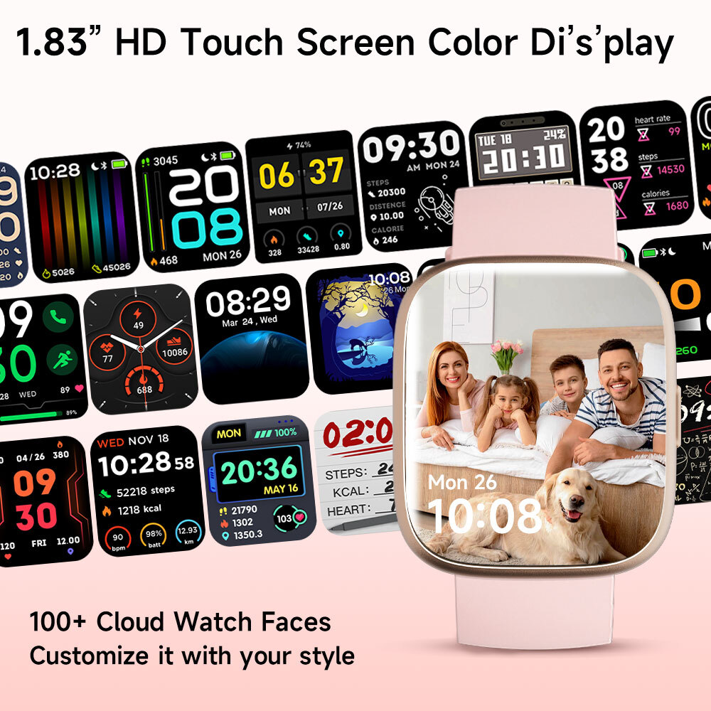 Smart Watch for Women Men for Android iOS, Fitness Tracker with Sleep Tracker