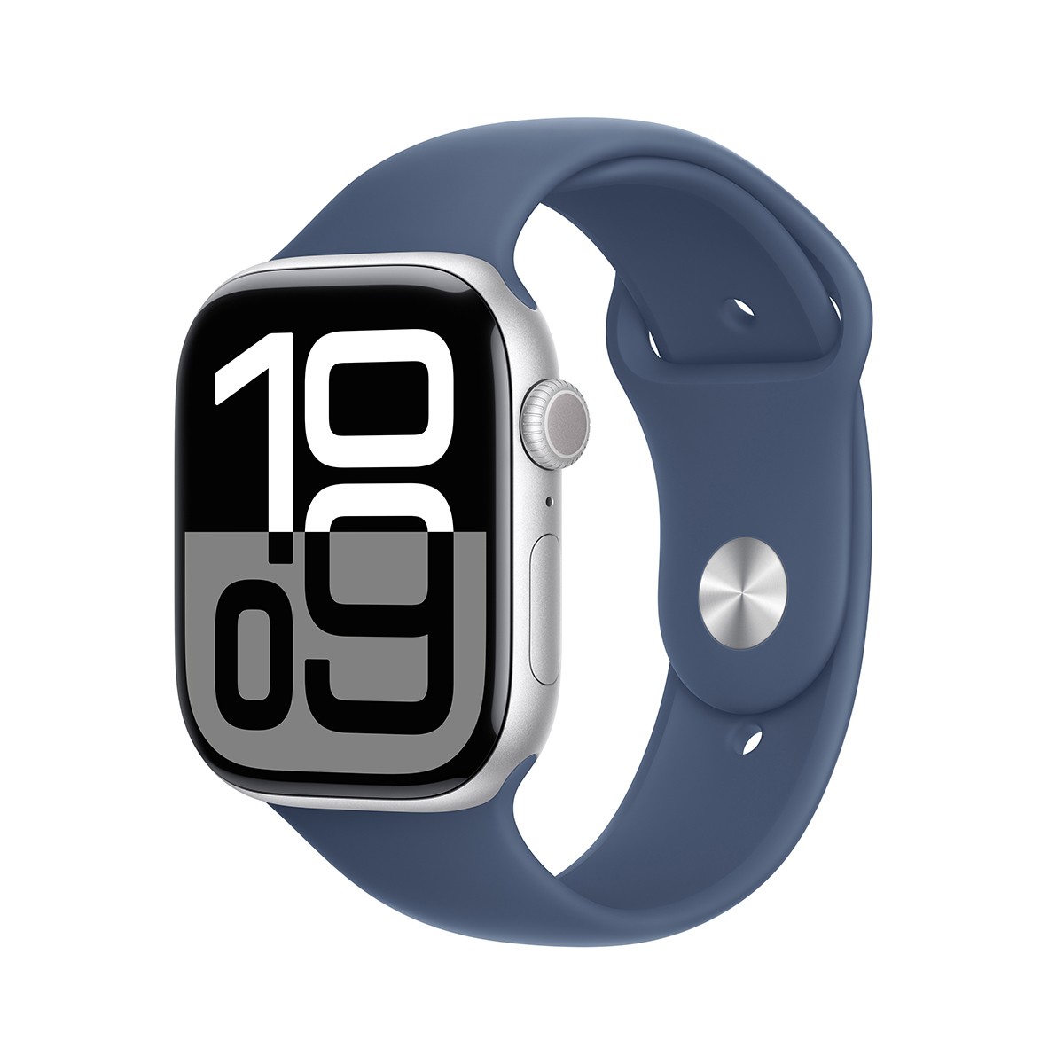Apple Watch Series 10 46mm GPS/LTE Silver Case Denim Band MWX13LW/A Very Good