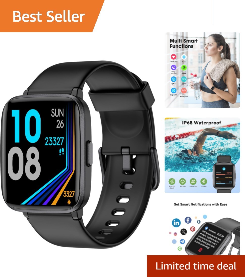 All-in-One Fitness Tracker Watch: Heart Rate, Calories, and Activity Monitor