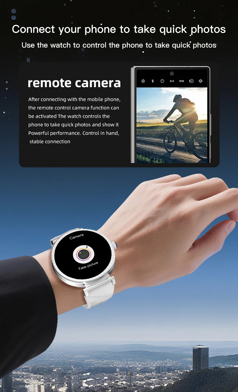 Smart Watch For Women Bluetooth Cal Heart Rate Monitor Waterproof Sports Fitness