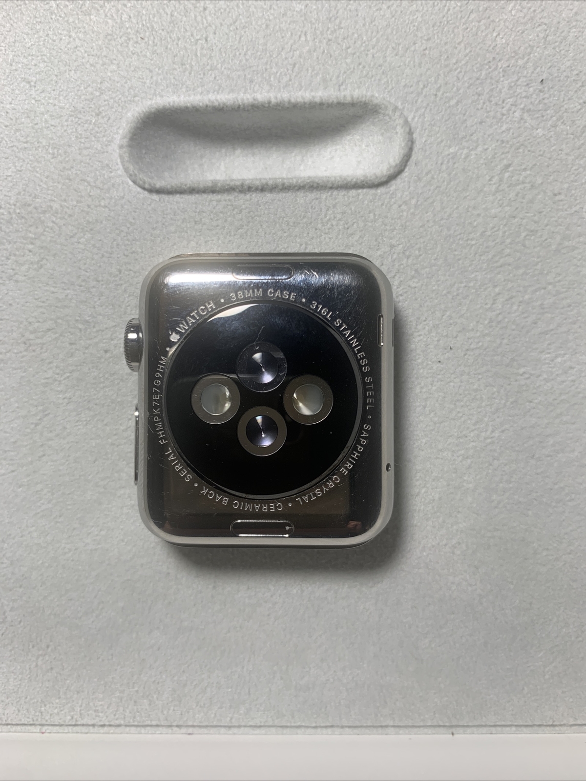 Apple Watch 1st Series 38mm Stainless Steel Case Silver Milanese Loop