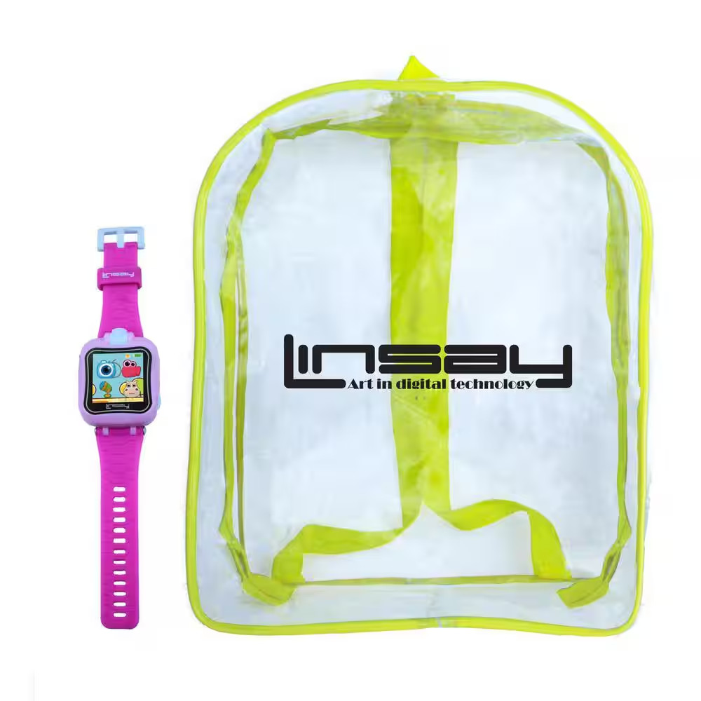 1.5 In. Smart Watch Kids Cam Selfie with Bag Pack, Pink