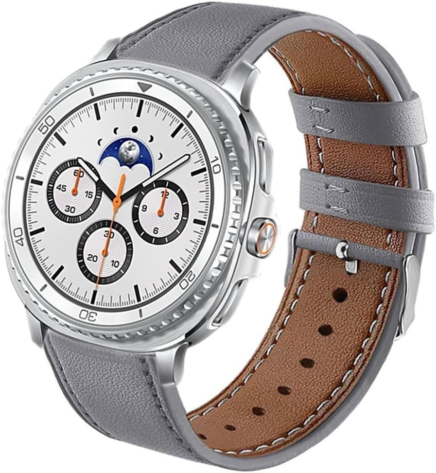 Genuine Leather Strap Compatible with Samsung Galaxy Watch 9/8 40mm 44mm