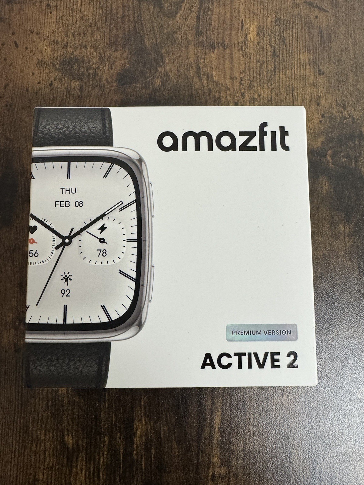 Amazfit Active 2 Premium Smart Watch (Square) 10 Day Battery,Sapphire Glass New