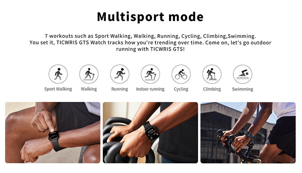 1.54″ TFT LCD Smart Watch for Android with Blood Oxygen Heart Rate Sleep Fitness