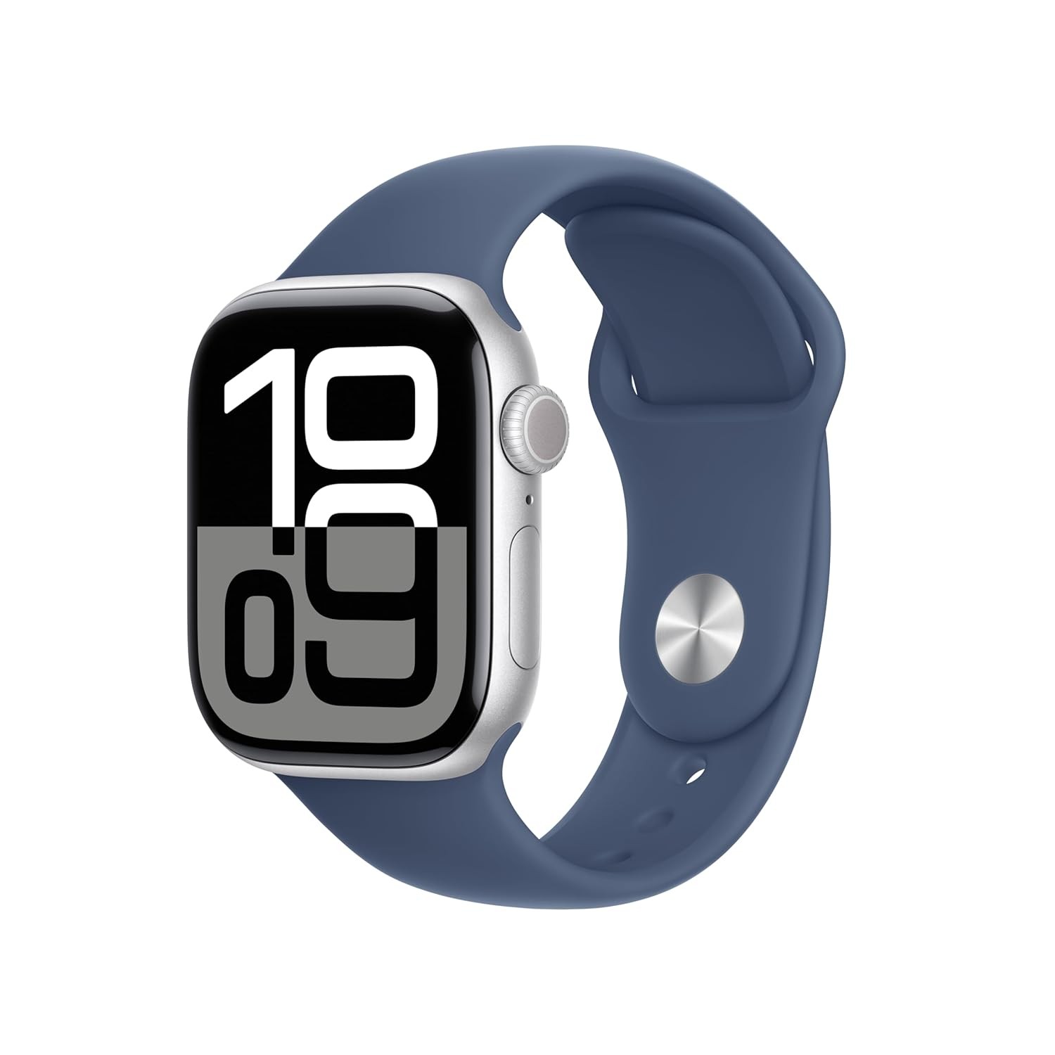 Apple Watch S10 42mm Silver Case Blue Band WiFi Excellent Condition
