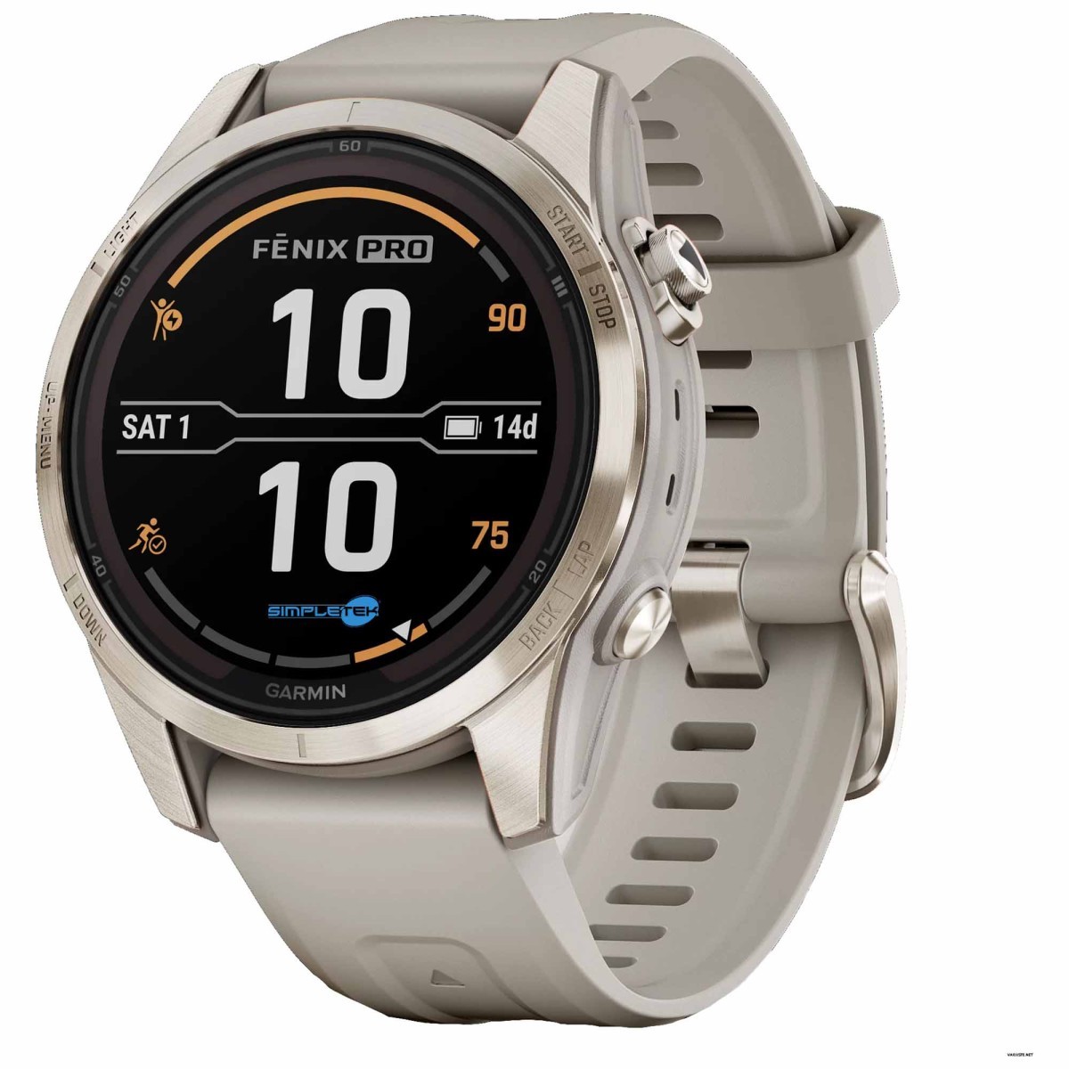 Garmin Fenix 7S Pro Sapphire Solar Titanium Smartwatch 42mm 10ATM