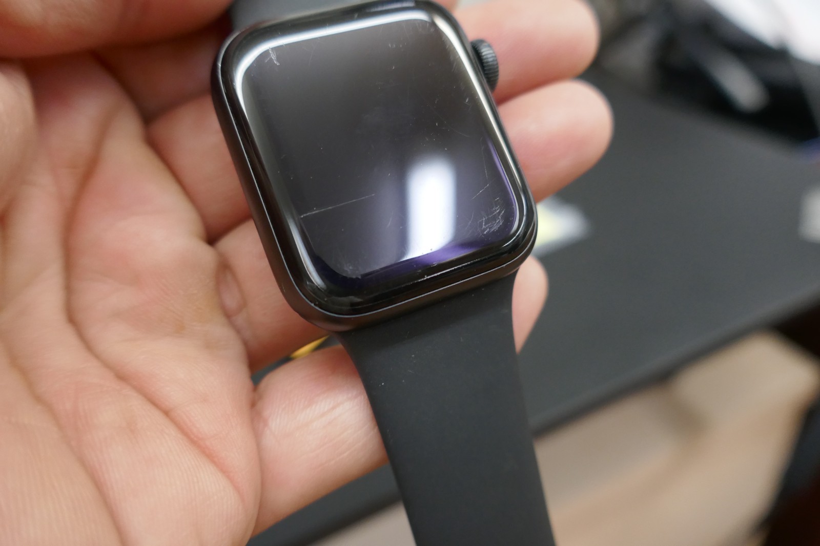 Apple Watch Series 6 Space Gray Aluminum Case with Black Sport Band