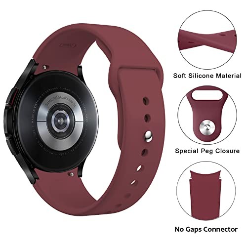 Silicone Strap Band Compatible with Samsung Galaxy Watch 7 40mm Sport Women/Men