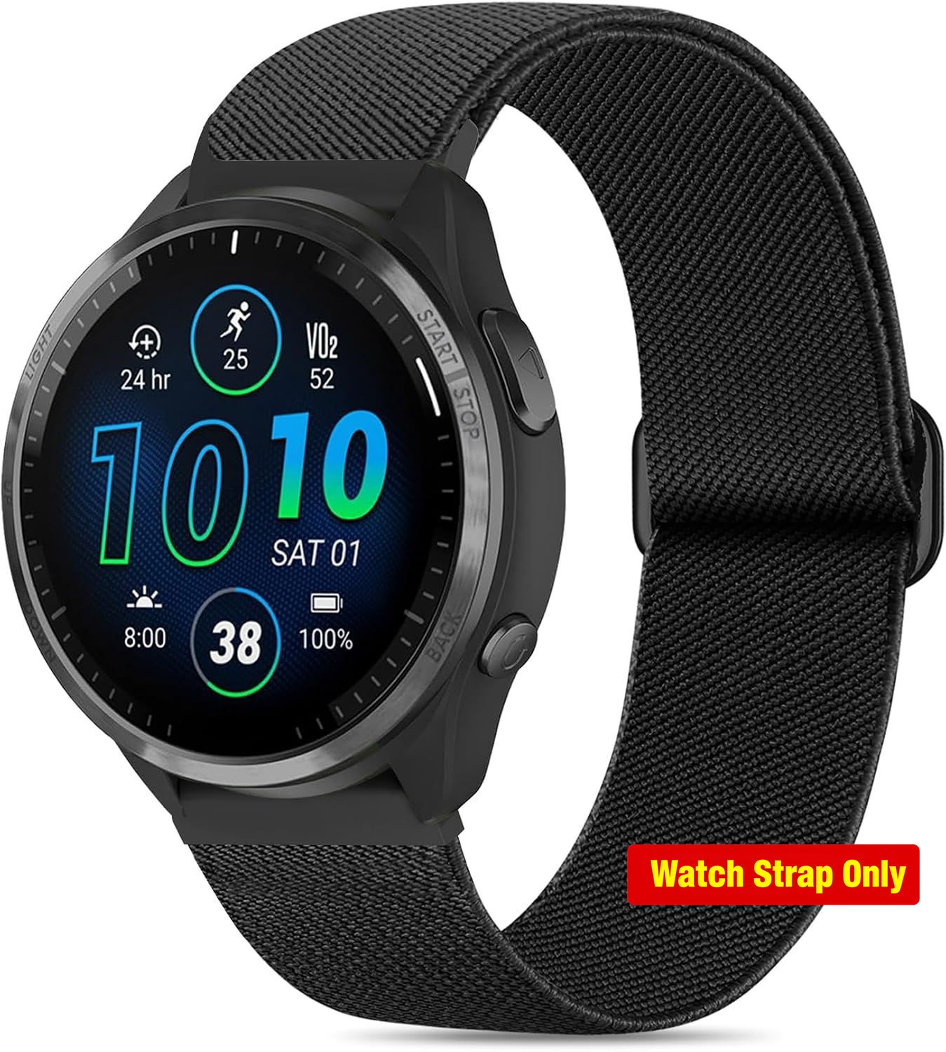 3 Pack Only Strap For Garmin Forerunner 970 45mm Nylon Adjustable