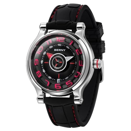 BERNY Men’s Mechanical Watch Automatic Manual Miyota 8215 Calendar Luminous 5ATM