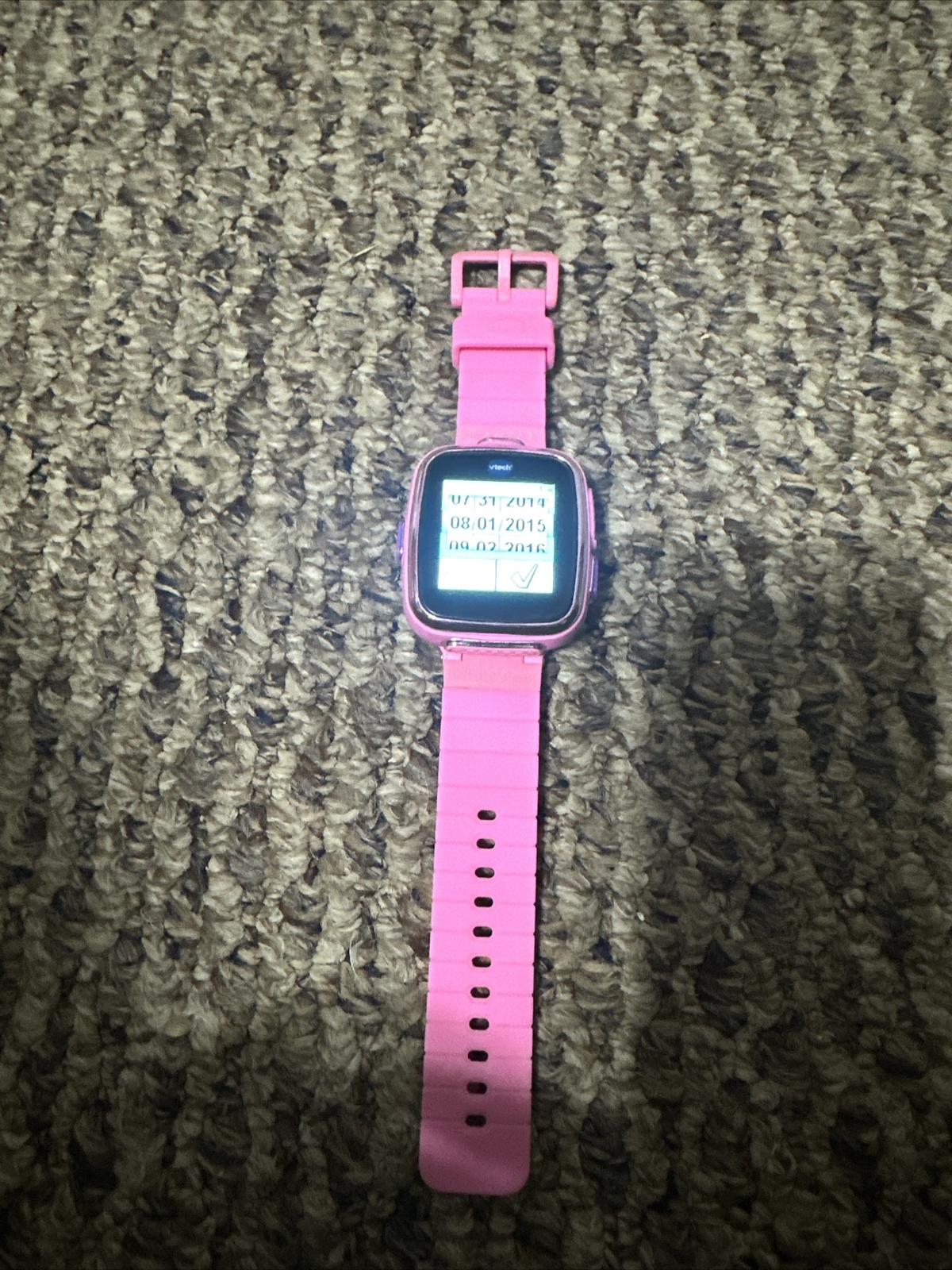 Vtech Kidizoom Smart Watch #1716 Pink Interactive Games Camera EUC Tested Works