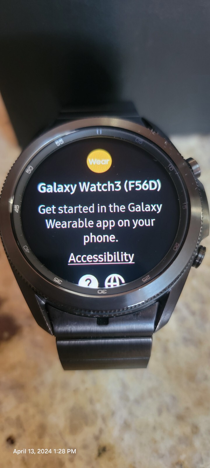 Samsung Galaxy Watch3 45mm Titanium Case with Stainless Steel Band Smartwatch…