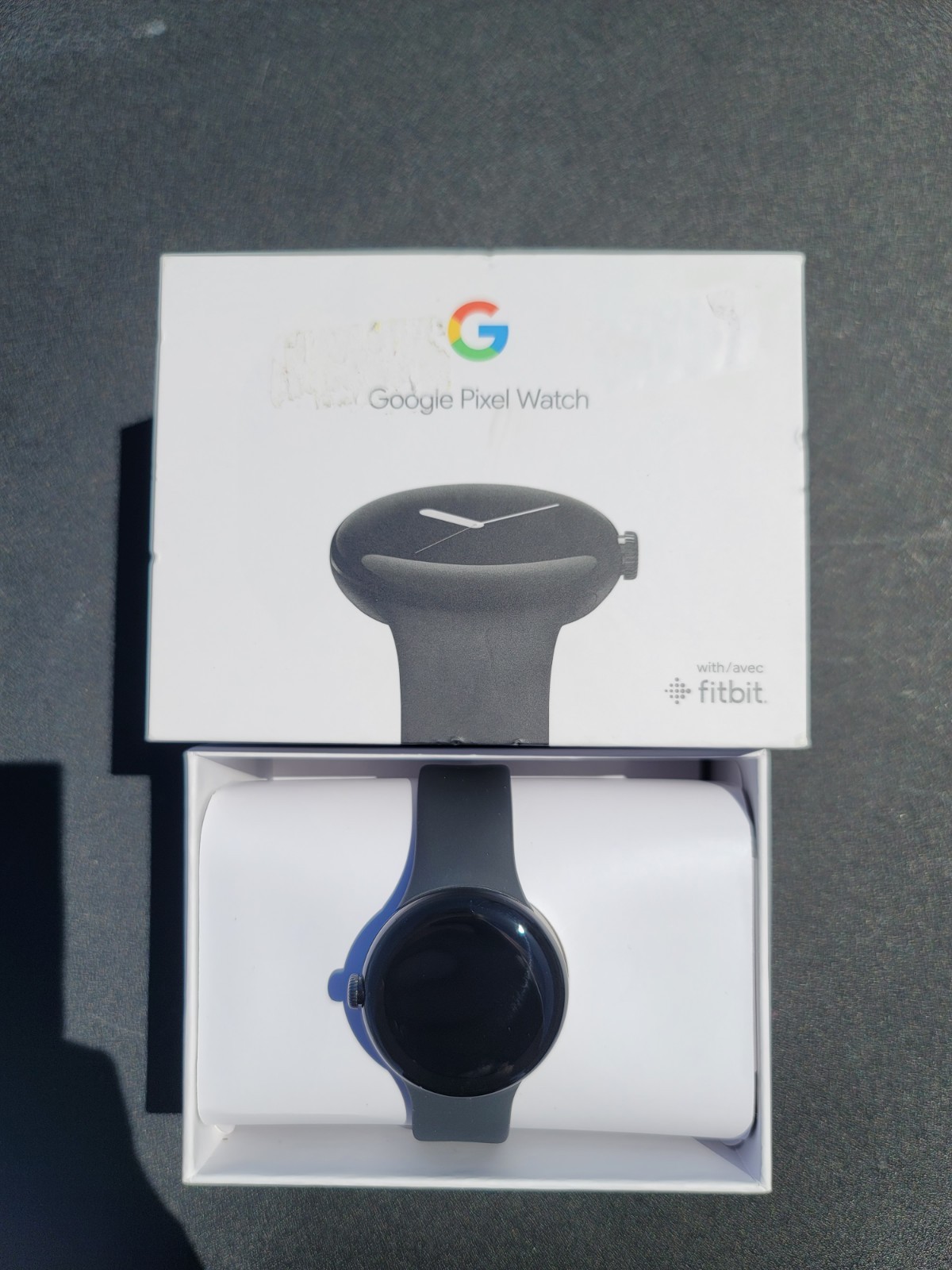 Google Pixel Watch 1st Gen Matte Black Obsidian With Fitbit Brand New Unsealed