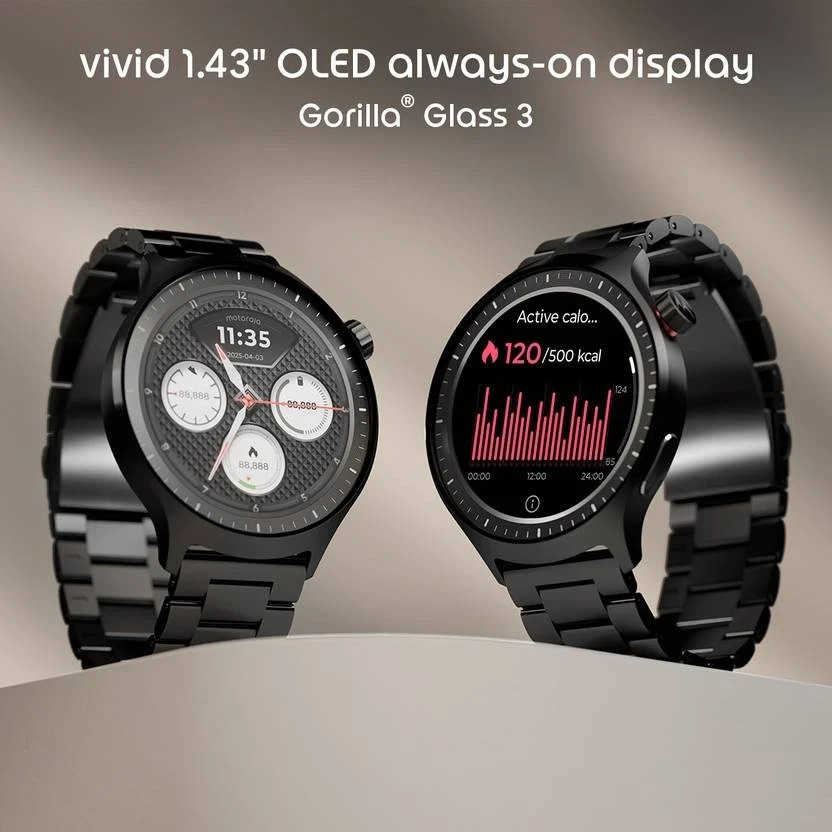 Motorola Moto Watch Smartwatch 2026 XT2547 Built-in GPS, Waterproof, Moto AI