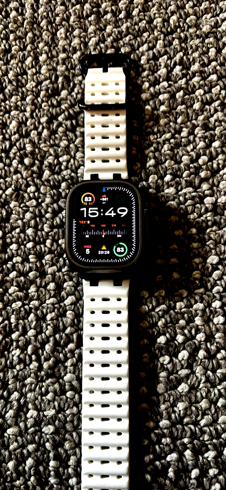 Apple Watch Ultra 1. Apple Ocean White band included. Slightly used.