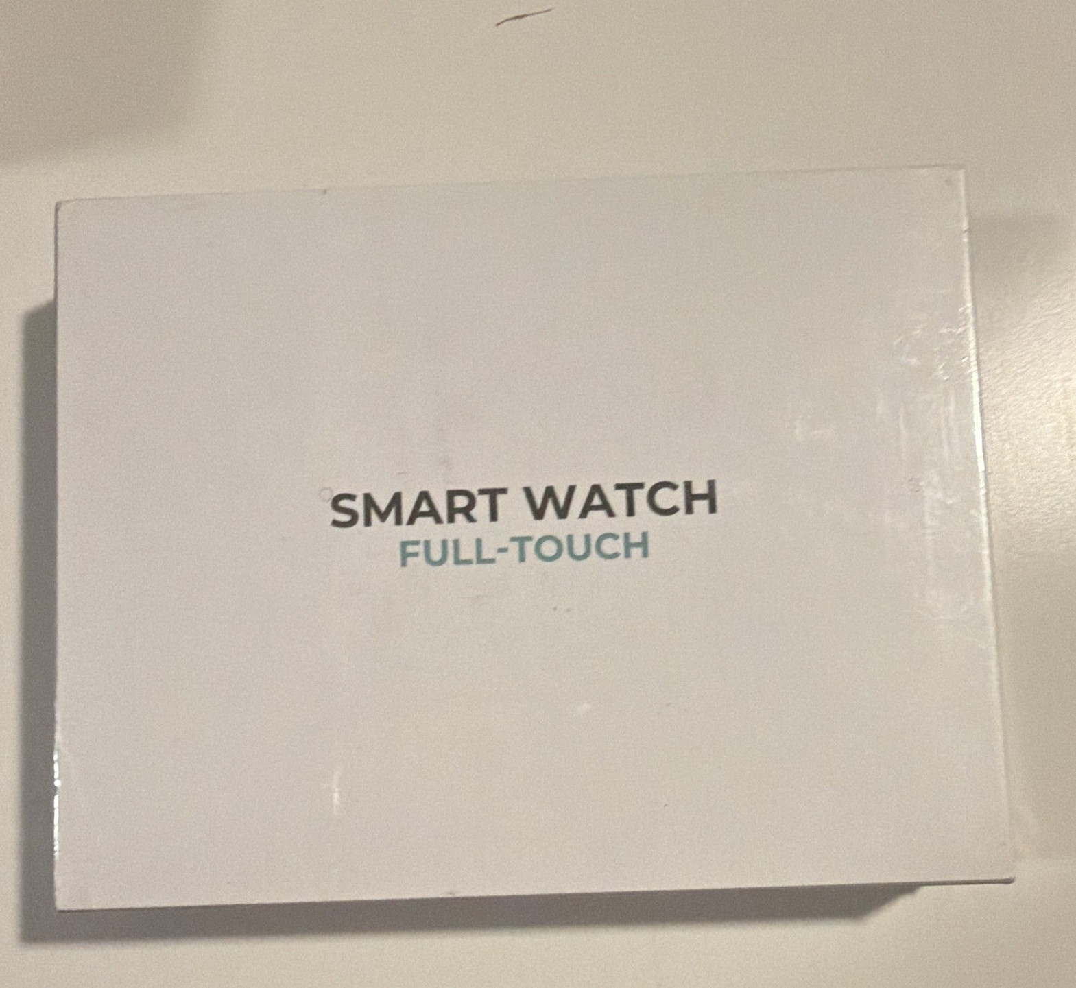 Smart Watch Full-Touch 49mm Black Silicone Band Touch Screen Heart Rate