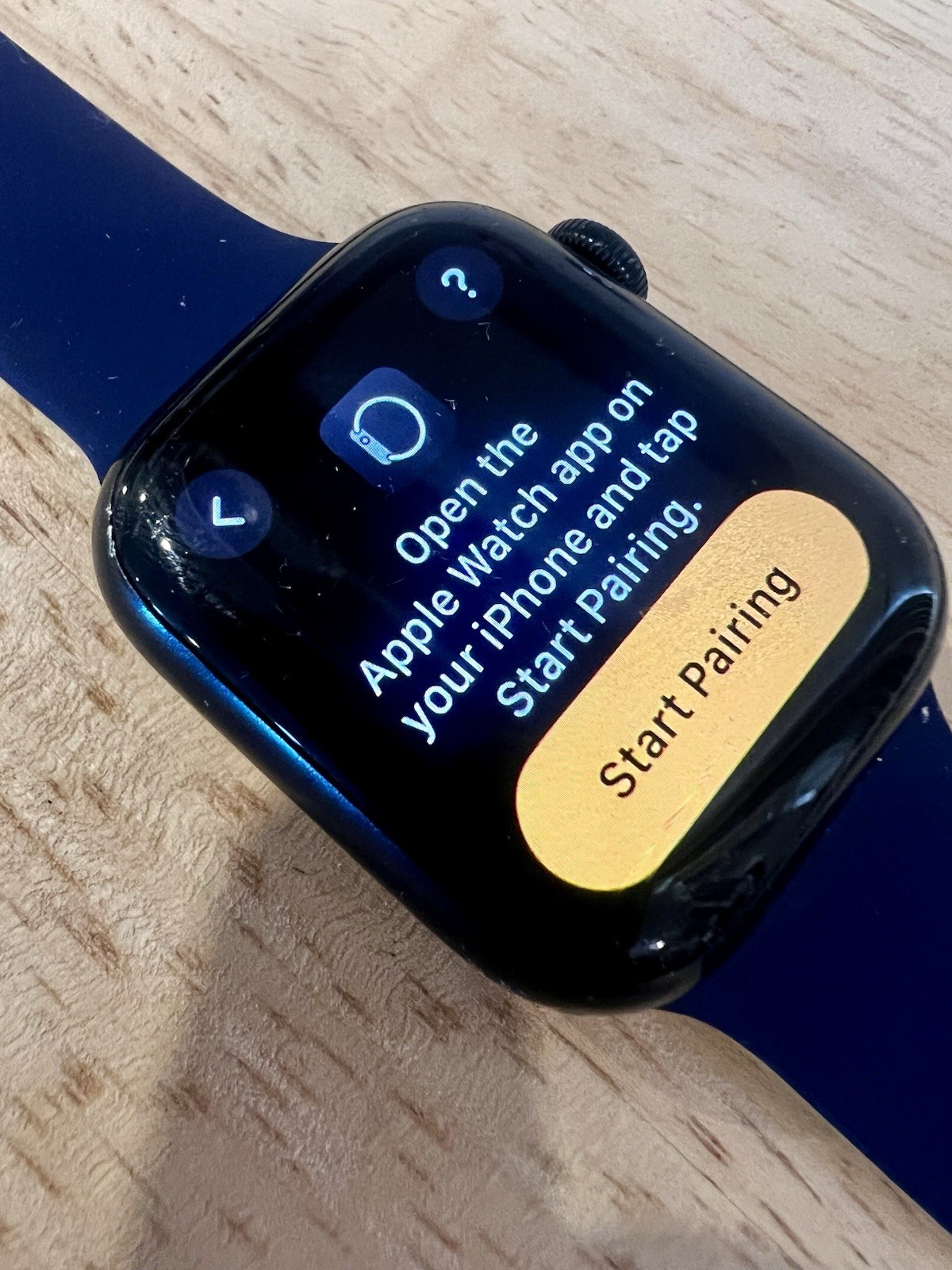 Unlocked Apple Watch Series 7 41MM Black Works! Cracked Back