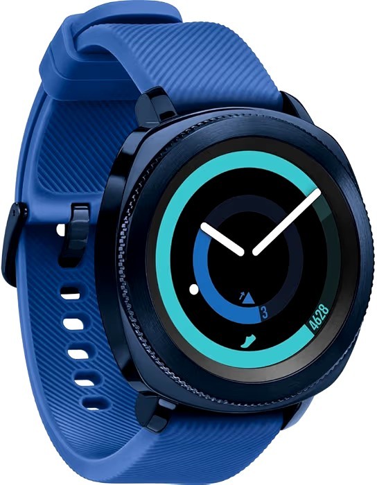 Samsung Gear S3 46mm Blue Stainless Steel Bluetooth Watch HR Water-Resistant
