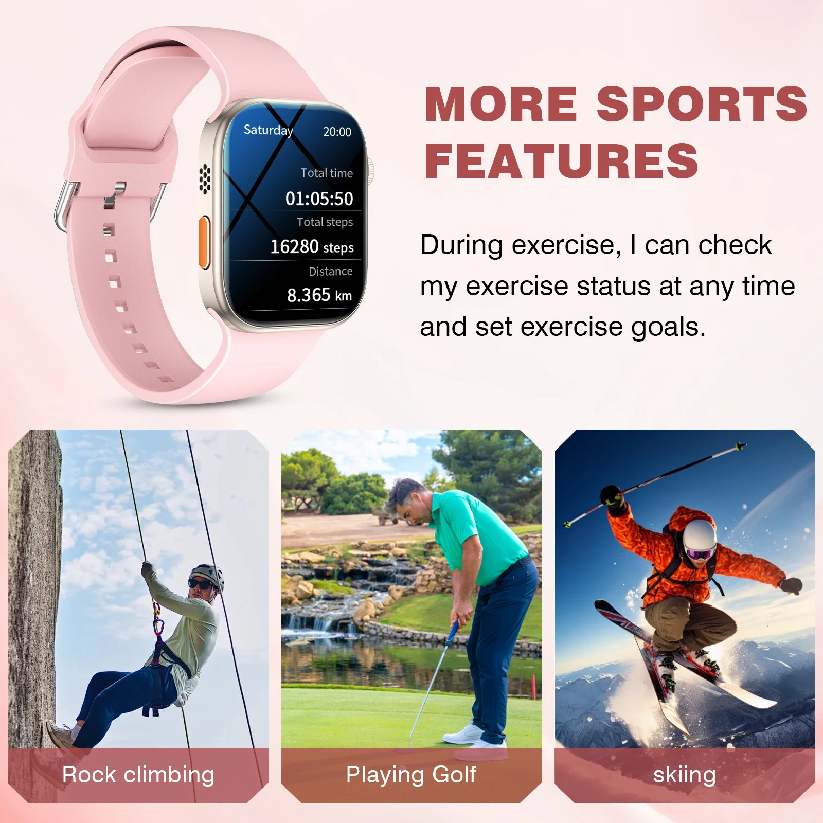 Bluetooth Smart Watch Fitness Tracker Heart Rate Sleep For Android iO