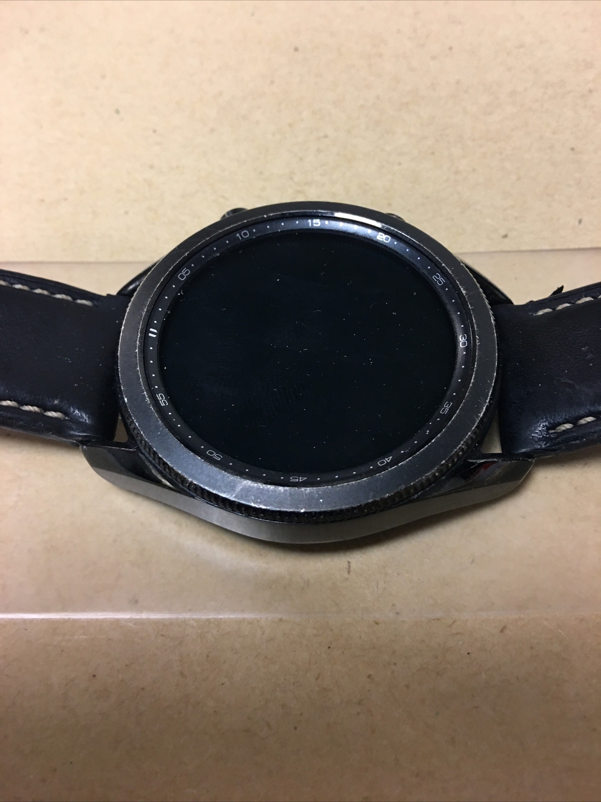 Samsung Galaxy Watch3 SM-R845 45mm Stainless Steel Case with Leather Strap -…