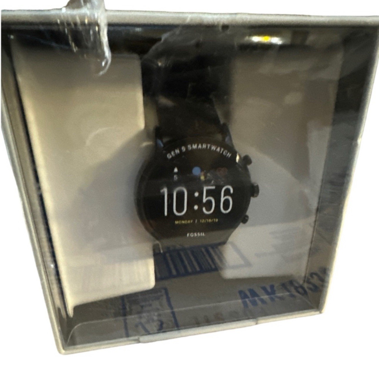 NIB Fossil Gen 5 4mm Black Silicone Black Smartwatch – FTW4025