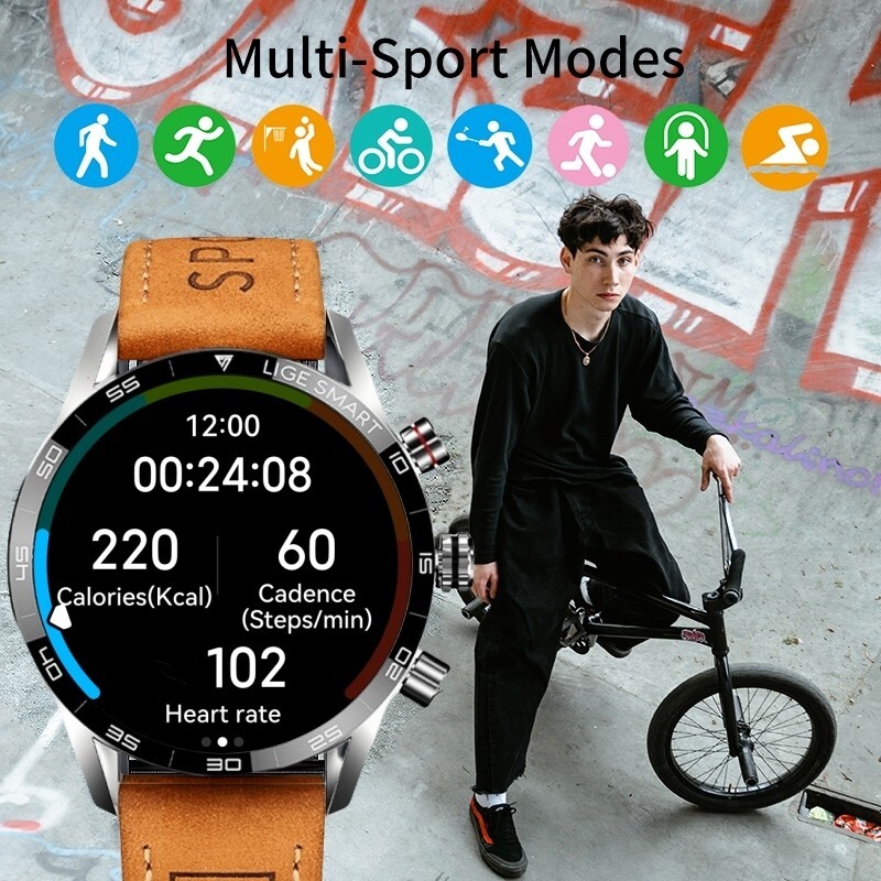 🔥Military Smart Watch for Men(Call Receive/Dial)Rugged Fitness Health Tracker