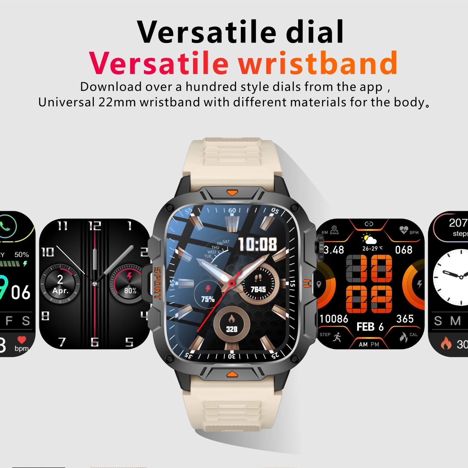 Waterproof Smart Watch Men Women Fitness Tracker Heart Rate for iPhone Android