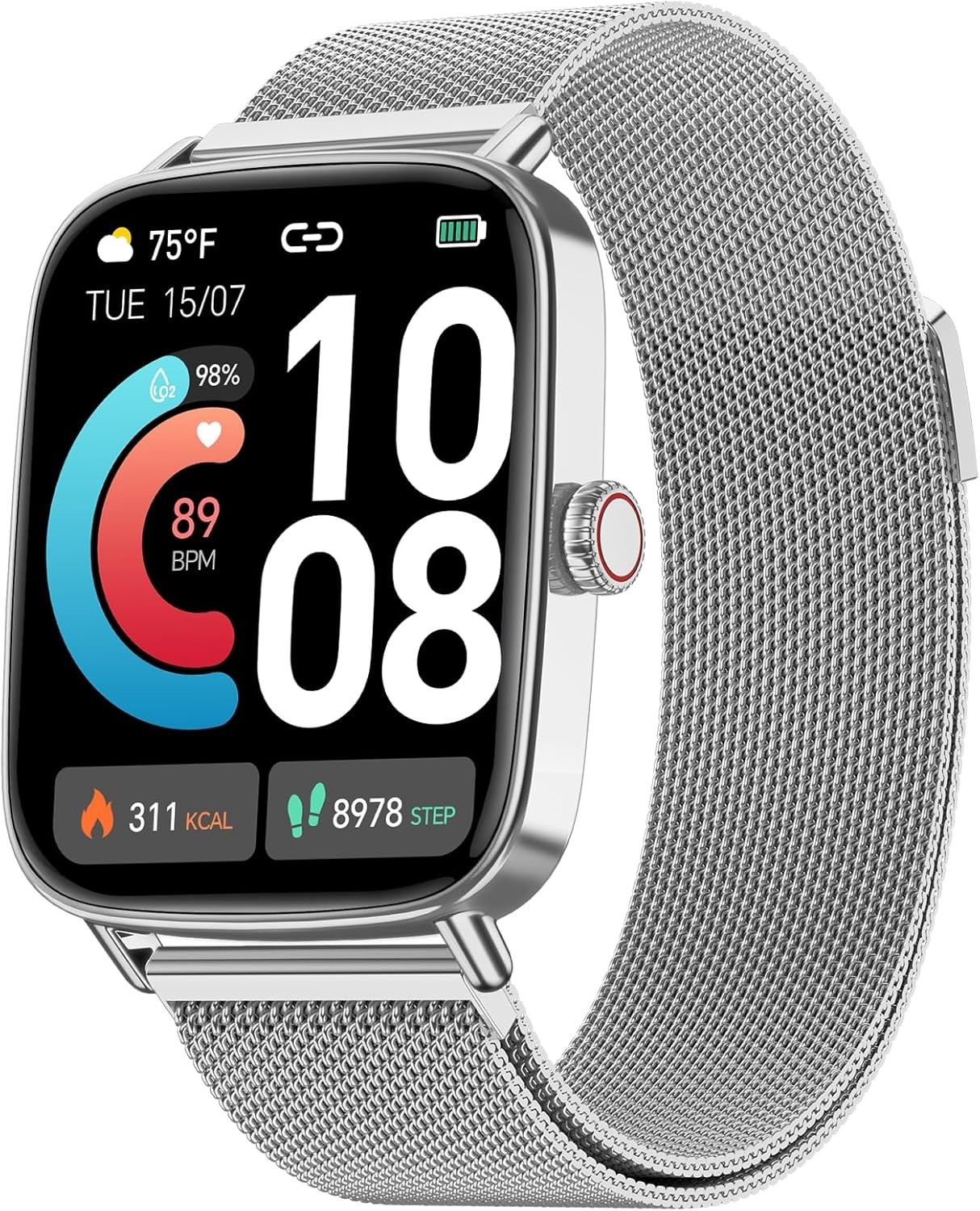 Smart Watch for Women, 1.85″ HD Smartwatch Compatible Iphone/Samsung/Android (An